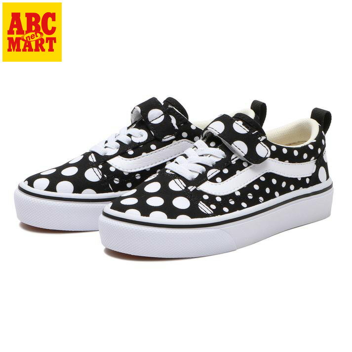 キッズ 【VANS】 ヴァンズ OLD SKOOL(15-22) キッズ オールドスクール V36CS DOTS BLACK