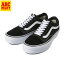 【VANS】 ヴァンズ OLD SKOOL PLATFORM オールドスクール プラットフォーム VN0A3B3UY28 BLACK/WHITE