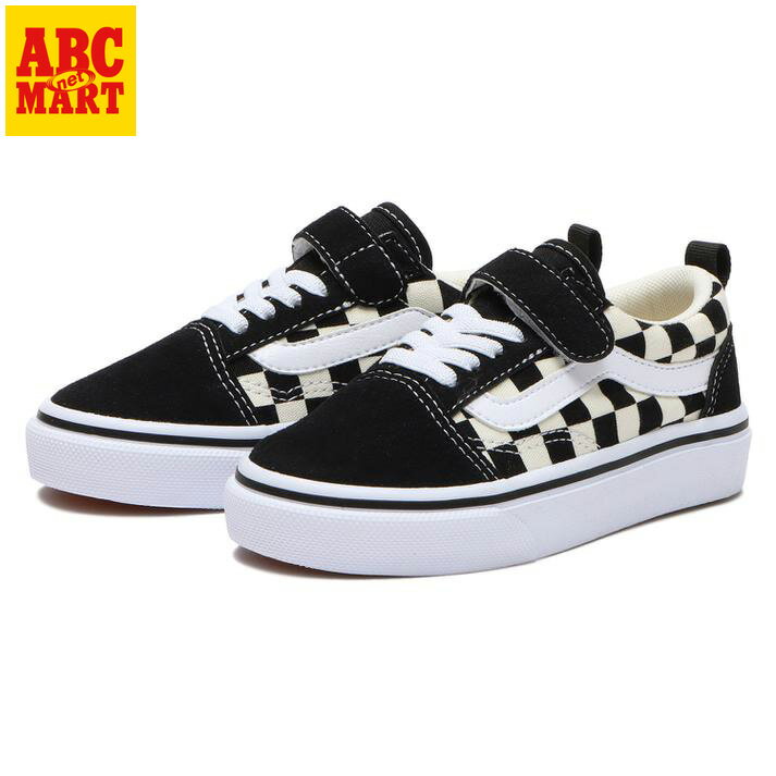 キッズ 【VANS】 ヴァンズ OLD SKOOL(14-18) オールドスクール V36CS BLK/WHT CHK