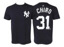 【 majestic 】 MLB N&N TEE YANKEES #31 ヤンキース 31番 イチロー WSP　NVY /ABCマート楽天市場店 【after20130610】