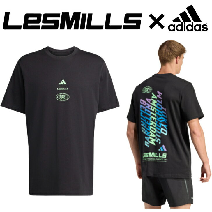 アディダス adidas レスミルズ Tシャツ ウェア 2025年 秋冬モデル Tシャツ ブラック メンズ LES MILLS 【WI027】 KF7449 ト...