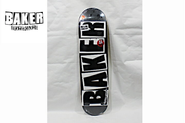 【BAKER ベイカー】BAKER BRAND LOGO BLACK/WHITE【D-BK-002】