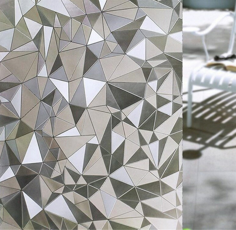 貼るだけでモザイクガラス 擦りガラス スリガラス 模様ガラス 模様入りガラス ステンドグラス ステンド ガラス 窓断熱Cviclover 3Dシリーズ 窓用フィルム 目隠しシート 窓ガラス 窓用フィルム 窓ガラスフィルム 断熱 遮光 ：C5SBL (45 X 200cm)