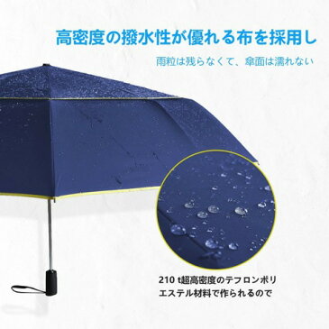 自動開閉 折りたたみ傘 風に強い ダブルキャノピー 完全遮光 晴雨兼用 CtopxCone 自動開閉折り畳み傘 2重構造 耐風撥水10本骨140CM男女兼用 丈夫 大型 大きな傘 梅雨対策 収納ポーチ付き (ブルー)