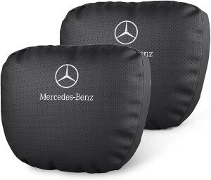 【車種選択可能】メルセデス ベンツ Mercedes-Benz 風 ネックパッド 1セット（2個） 車内装 ネックパット 車用 枕 ヘッドレスト 首あてトヨタ レクサス ホンダ 日産 外車 首枕 枕 シート枕 ネックピロー ヘッドレスト クッション ヘッドピロー ネックピロー 色：選択可能