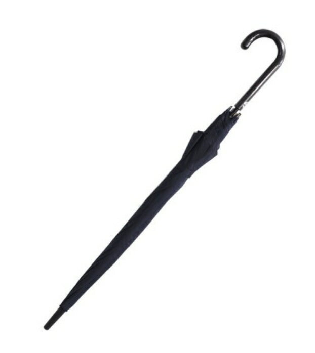 紳士傘 グラスファイバー 長傘 紺 65cm