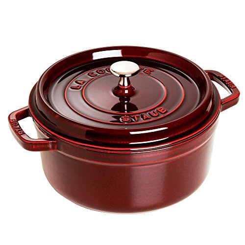 STAUB ココット ラウンド 22cm グレナディンレッド　ストウブ Staub（ストウブ） 鍋 ラウンド 22cm グレナディンレッド 生涯保証| 鍋