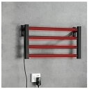 電気加熱タオルウォーマーラック壁掛け Towel Warmer Heater Rack 55W低電力 5分急速加熱 IPX4防水 タオルウォーマー 乾燥ラック 90回転可能な加熱タオルラック 恒温暖房家庭用寝室用