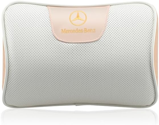 メルセデスベンツ ベンツ Mercedes-Benz ヘッドレスト ネックパット 車用 枕 ヘッドレスト 首あて 車シート 運転席 助手席 首枕 クッション ヘッドピロー ネックピロー ネックパッド 1セット（1個） 受注生産 車内装 枕 シート枕 【 色 ホワイト 】