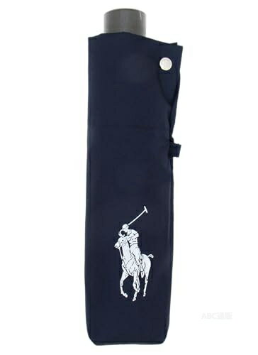 [ポロラルフローレン] POLO RALPH LAUREN ビッグポニー 折りたたみ 傘 雨傘 ネイビー