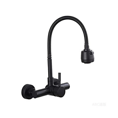 【高品質材料を採用】弁芯材質：セラミックレバーバルブ。本体素材：ステンレス。吐水口素材：高級ABS樹脂。 【360度回転】ホースは360度回転可能ですので、ヘッドの角度の調節により、洗い物もスムーズにできます。 【混合水栓】シングルレバー操作で通水・止水ができます。シャワー出水のタイプで、果物の表面の汚れ物をもっと綺麗に洗えます。 【仕様】取付穴数：2、弁芯材質：セラミック、水圧：0.5mpa、流量：1.5GPM(5.7L/min)、タイプ：混合栓、主体高さ：330mm、吐水口長さ：190mm、吐水口高さ：190mm。