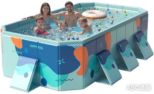 【ご家庭に合わせて選べる4サイズ展開】本製品は1.85m・2.1m・2.6m・2.95mの4サイズをご用意。設置スペースや用途に合わせてお選びいただけます。2.1mサイズは、外寸約21014051cm、内寸約18011051cmで、1?4人で使いやすいサイズです。お子様との水遊びはもちろん、親子でゆったり楽しみたいご家庭にもおすすめです。 【空気入れ不要、届いてすぐ使える】空気を入れる必要がない折りたたみ式プールなので、面倒な準備が不要です。組み立ても簡単で、届いたその日からすぐに使用できます。インフレータブルタイプのような空気漏れの心配が少なく、電動ポンプを別途用意する必要もありません。ベランダや庭先でも使いやすく、暑い季節の水遊びにぴったりです。 【丈夫で使いやすい防水仕様】側面には約7mmの高強度4層複合素材、底面には約3mmの高品質PVC素材を採用。しっかりとした厚みがあり、耐摩耗性・耐久性に優れています。破れにくく、水漏れしにくい設計で、毎日の水遊びにも使いやすい家庭用プールです。 【底面・側面の二重排水口で後片付けもスムーズ】底面と側面の2か所に排水口を備えているため、使用後の排水がしやすく、後片付けもスムーズです。使わないときはコンパクトに折りたたんで収納できるので、省スペースで保管できます。ベランダ、庭、キャンプなど、さまざまなシーンで活躍します。 【必要な付属品がそろった便利なセット】セット内容は、プール本体1、補修パッチ3、取扱説明書1、排水ホース1です。補修パッチと排水ホースが付属しているため、使い勝手がよく、日常の水遊びにも便利です。ご家庭での使用はもちろん、夏のレジャーシーンにも活躍します。