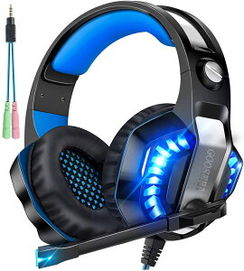 Micolindun GM-20 ߥ󥰥إåɥå PS4 إåɥå إåɥۥ ޥդ ץ쥹4  ߥ PC إåɥե ۥ LED GOOSERA Skype Beexcellent PC  ̩ķ å fps COD ϥ б (֥롼)