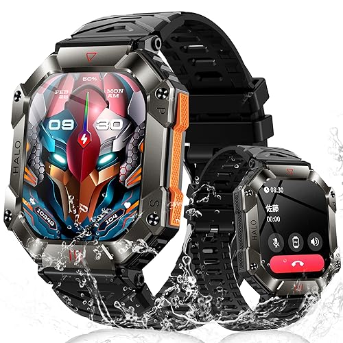 スマートウォッチ スポーツウォッチ　2インチ大画面　smart watch iphone対応＆アンドロイド対応 Bluet..