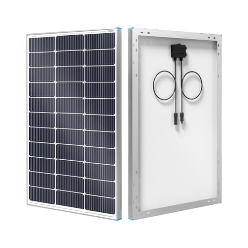 Rakuten - Renogy 100W 12V N型高効率ソーラーパネル:高温耐性(-40℃〜90℃)、16BBテクノロジー、25%の高変換率、5.9kg、865x578x30mmの軽量設計、(新しいアップグレード、10年間の保証)
