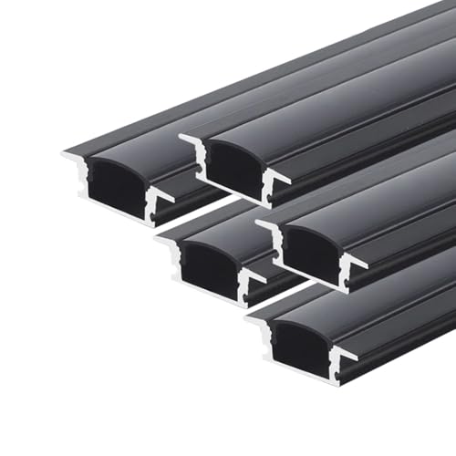 1M LED����ߥץ��ե�����Ʃ���֥�å����С��դ����֥�å������U����LED���ȥ�åץ����ͥ롢��˥��饤�ȥС�ŷ���ɥ����ʡ����� (5, YW��, 1m)