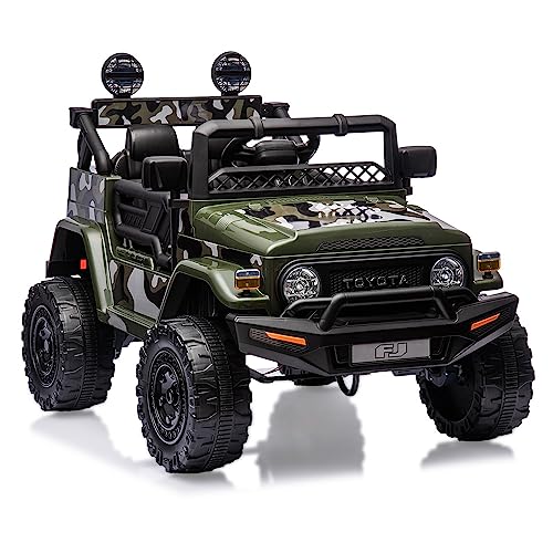 AIJYU TOYS 電動乗用ラジコン ランドクルーザー FJ40 キッズカー JJ2099 (カモフラージュ)