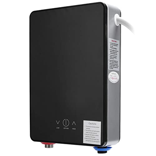 電気タンクレス給湯器、 電気温水器 110V 4500W電気インスタント給湯器LCDディスプレイ、湯沸かし 電熱..