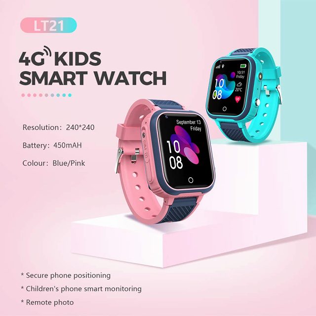 4Gキッズスマートウォッチ1.4インチタッチスクリーンLBSWiFi GPSWIFIロケーション子供スマートウォッチ電話SOSボイスビデオチャットカメラIP67男の子女の子用防水腕時計