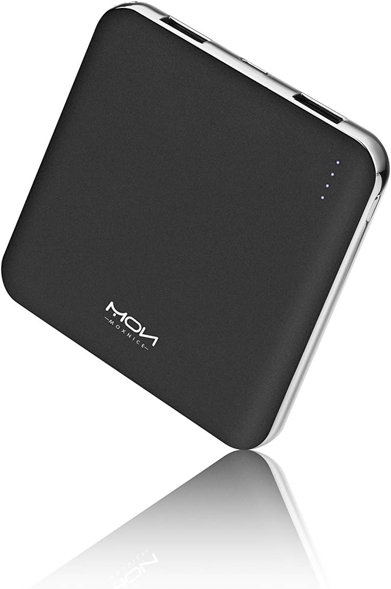 モバイルバッテリー 軽量 iphone 急速充電器 モバイルバッテリー 小型 軽量 薄型10000mAh 大容量 PD18W QC3.0【2USBポート 入出力ポート/Power Delivery対応/Quick Charge3.0対応/PSE認証済】 iPhone/iPad/Android等各種対応ブラック)