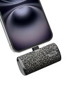 モバイルバッテリー 超小型 4500mAh USB Type-C PSE技術基準適合 軽量 直接充電 コネクター内蔵 コードレス コンパクトブラック