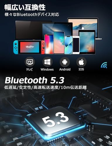 �ͥå����ԡ����� �����ܸ첻�������ɡ�Bluetooth 5.3 �磻��쥹 ��������֥�ͥå����ԡ����� 88g���� ��ݤ����ԡ����� �ƥ����/�ϥ󥺥ե꡼����/ (white)