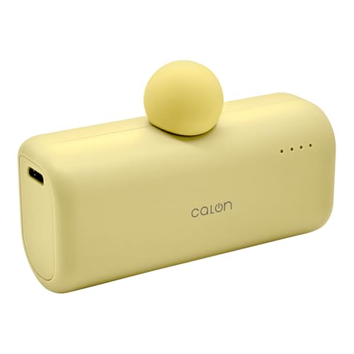 ラスタバナナ モバイルバッテリー 5000mAh USB Type-C 直付け 20W PD対応 calon ライトイエロー RLI050C20W02LYL