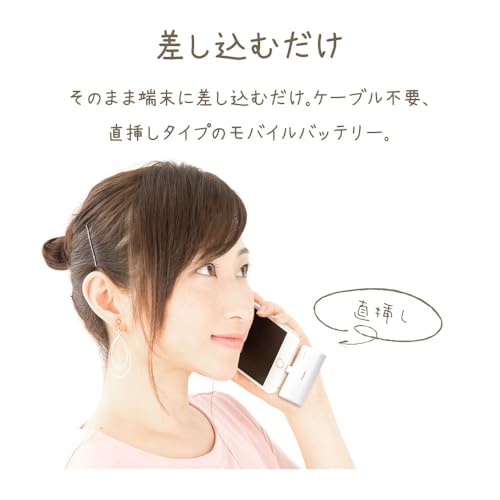 ラスタバナナ モバイルバッテリー 5000mAh USB Type-C 直付け 20W PD対応 calon ライトイエロー RLI050C20W02LYL