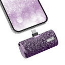iWALK モバイルバッテリー 超小型 4500mAh USB Type-C PSE技術基準適合 軽量 直接充電 コネクター内蔵 コードレス コンパクト パープ...