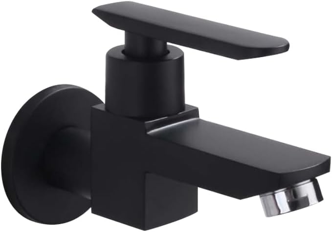 Rakuten - 水栓 洗面所 壁付け 蛇口 交換自分で キッチン 単水栓 ワンホール ロング おしゃれ シングルレバー 壁掛け キッチン蛇口 横水栓 台所用 洗面ボー 浴室 浴槽 洗面台 水鉢 屋外 ガーデン水栓パン用