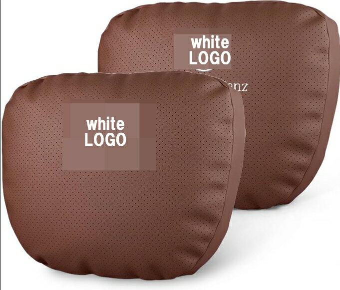 【各社 各車種 ロゴ入り 】ネックパッド 1セット（2個） 車内装 車用 枕 ヘッドレスト 首あて 車シート 運転席 助手席 首枕 枕 シート枕 ネックピロー ヘッドレスト レクサス LEXUS トヨタ 日産 メルセデス・ベンツ BMW ポルシェ 風 各社ロゴ入り 色：各色選択