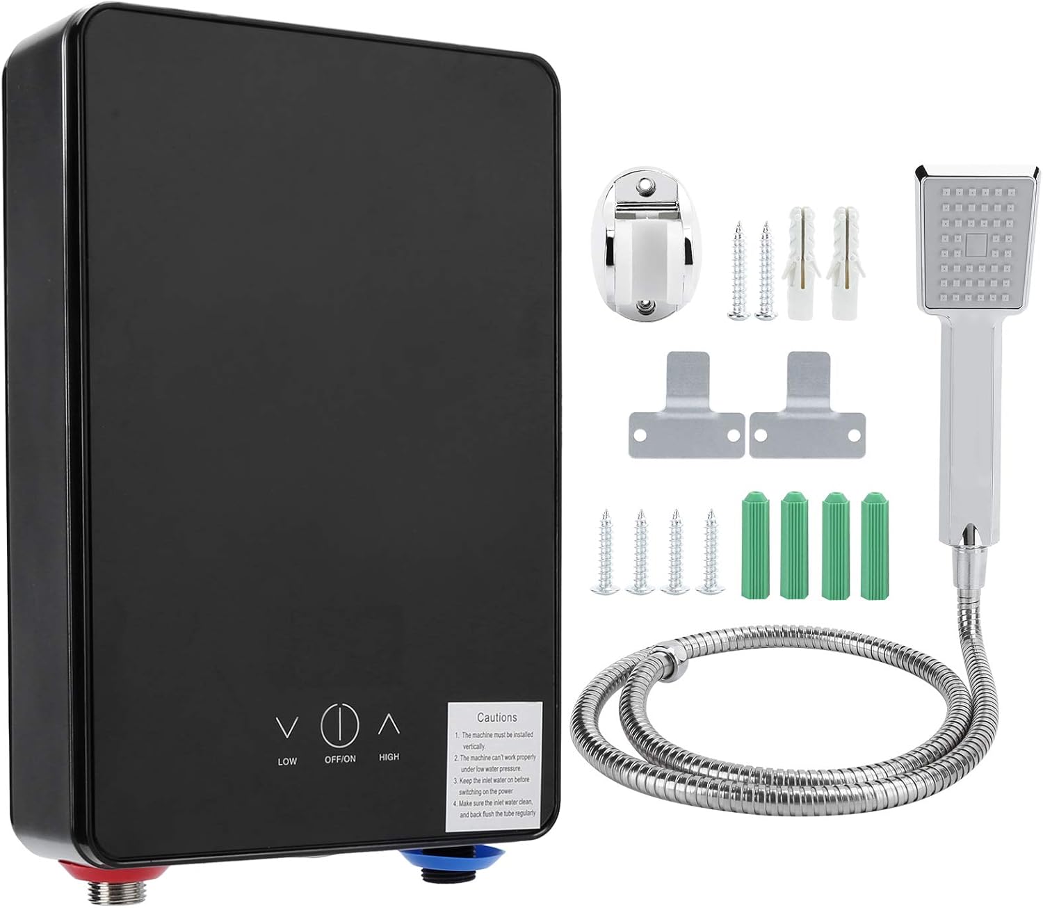 電気タンクレス給湯器、 電気温水器 110V 4500W電気インスタント給湯器LCDディスプレイ、湯沸かし 電熱..