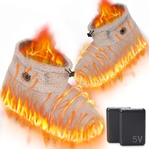 電気スリッパ フットウォーマー ル足温器 コードレス 両面発熱 足元ヒーター 日本製ヒーター PSE認証済 3段階温度調節 8時間使用可能 1.5m延長コード付き (ベージュ, M(22.5-25.5cm))