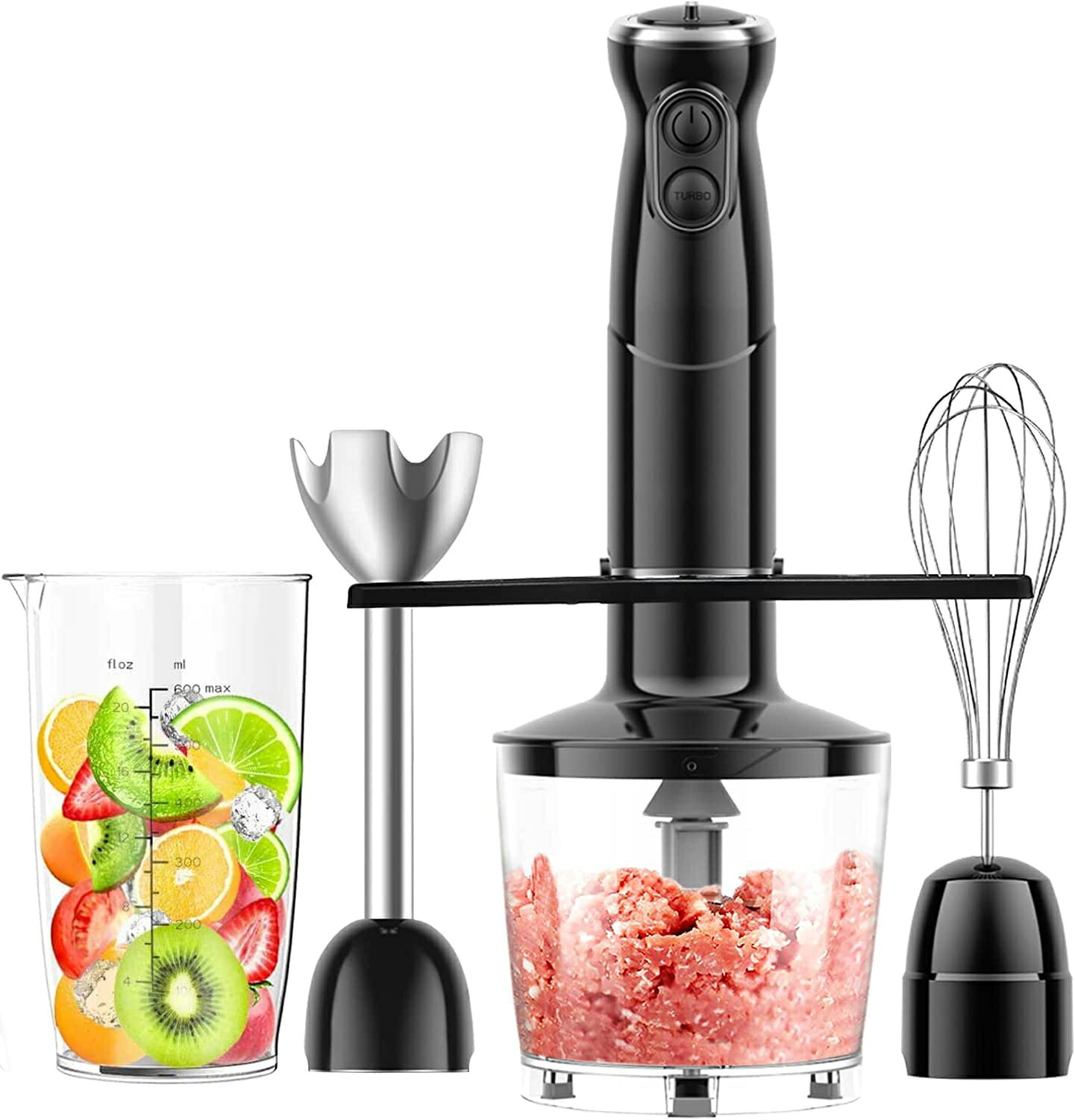 【1台6役】ハンドブレンダー 1台6役 800W 電動 離乳食 泡立て器 ブレンダー ミキサー 野菜・氷・肉・果物 ジューサー フードプロセッサー ハンドミキサー 調理器具