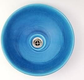 Rakuten - 信楽焼 8カラーから選べる 洗面ボール 【ブルービードロ 手洗い鉢（小型） tr-2189】洗面鉢 洗面器 洗面シンク 洗面ボウル 洗面台 手洗い 手洗い器 陶器洗面 陶器 焼き物 しがらき焼 おしゃれ オシャレ 和風 洋風