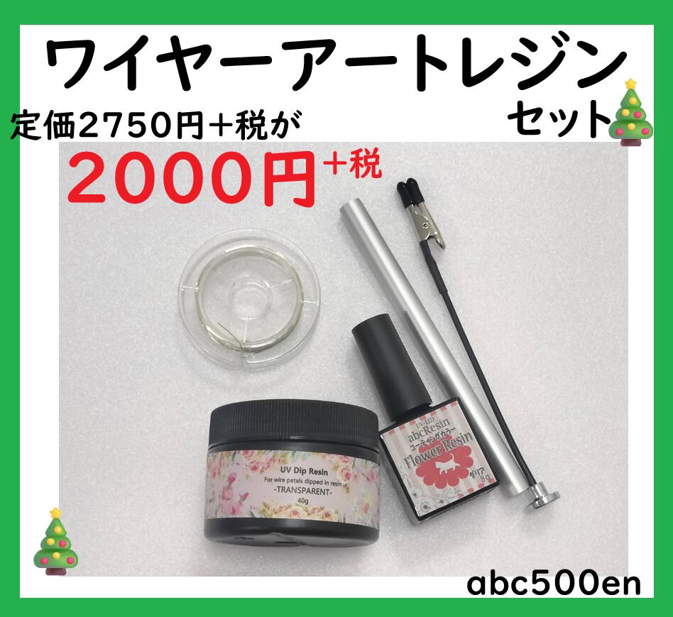 【クリスマス ワイヤーアートレジンセット】/レジン/パーツ/クリスマスプレゼントに♪