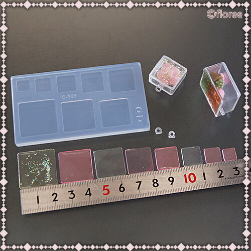 ソフトモールド【BOX専用ふた型（取り付けリング付き）】樹脂粘土/レジン/シリコンモールド