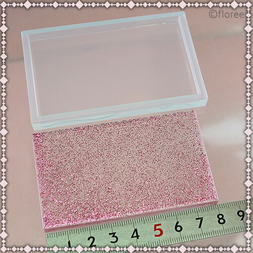 【プレートF】四角80mm×50mm/モールド/レジン/キーホルダー/プレート