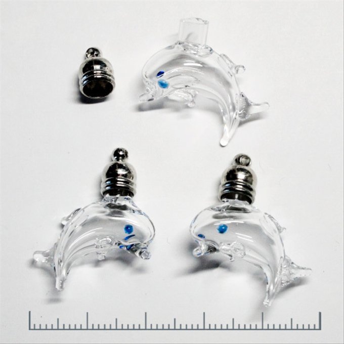 【ガラス瓶】【イルカ】UVレジンクラフト|アクセサリー|ハンドメイド|手芸用品|DIY|インテリア|