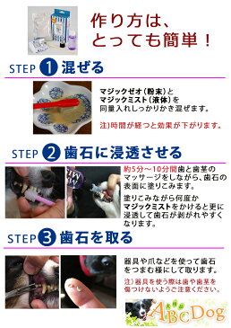 マジックゼオ プロ デイリー マジックミスト 動物歯ブラシ 【送料無料】犬 歯磨き粉 歯石取り 歯磨き粉 歯科医師推奨！獣医師会推奨！ ゼオライト歯磨き粉