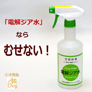 電解ジア水 500mL スプレーボトル ペット 赤ちゃん 次亜塩素酸水 ウイルス対策 除菌 消臭 強力除菌 空間に使える 飲食店