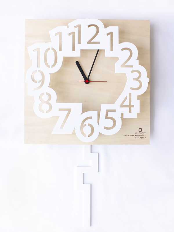 樂天商城 - YK16-001 number clock ナンバークロック 掛け時計 ウォールクロック 壁掛け 木目 北欧 新築 引っ越し 新居 新店 プレゼント ヤマト工芸 yamato japan 【送料無料】