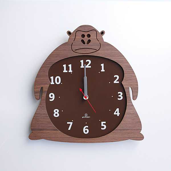 樂天商城 - YK14-003 Clock Zoo クロックズー ゴリラ ヒツジ クマ 掛け時計 ウォールクロック 壁掛け 木目 北欧 新築 引っ越し 新居 新店 プレゼント ヤマト工芸 yamato japan