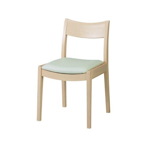 DC-126-V WW MBR ダイニングチェアー WOODEN CHAIR チェリー 食堂イス いす 椅子 合成皮革 合皮 レザー cherry 【送料無料】