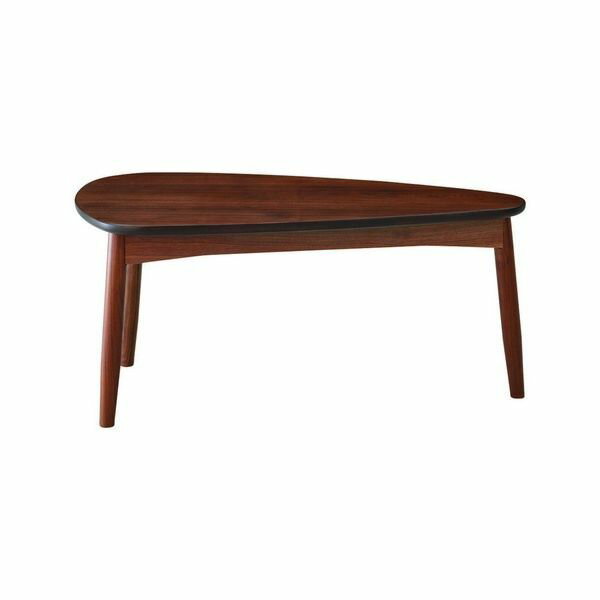 LT-75-W WNT リビングテーブル チェリー センターテーブル ソファーテーブル 三角形 ローテーブル ちゃぶ台 カラバリ cherry 【送料無料】