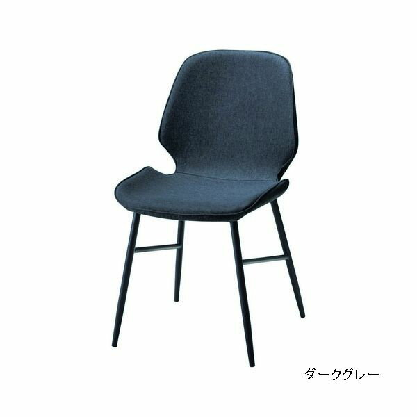 Rakuten - DC-157-F LGY LOK DGY ダイニングチェアー STEEL COVERD CHAIR チェリー 食堂イス いす 椅子 布張り ファブリック cherry 【送料無料】