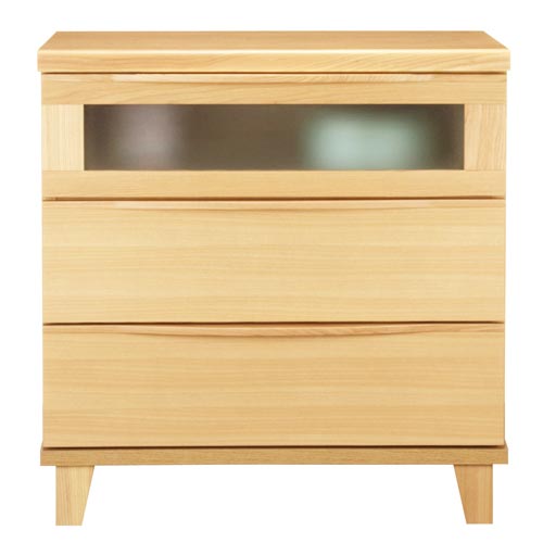 Rakuten - LX-603WO LX-603D チェスト3段 (63cm幅) LX 収納 整理タンス たんす 引出し 無垢 素朴 シンプル ナカジマ 【送料無料】