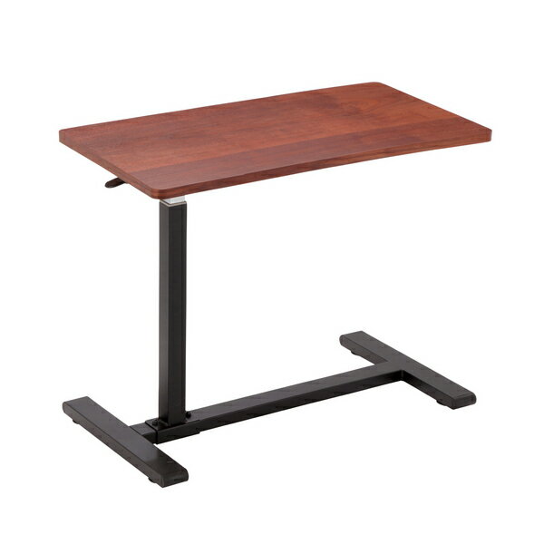 RLT-4530 ブラウン リフティングサイドテーブル ROMEO ソファー ベッドサイド テーブル コンパクト 昇降式 無段階 あずま工芸