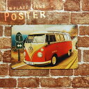 【メール便可】 (72) CALIFORNIA Route1 VOLKSWAGEN ブリキ プレート Tin plate ティン プレート 横型