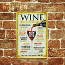 【メール便可】 (21) WINE FROM AROUND THE WORLD ブリキ プレート Tin plate ティン プレート 縦型